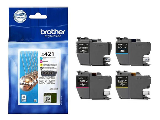 Brother LC 421VAL 4-Pack Ink Black/Yellow/Cyan/Magenta