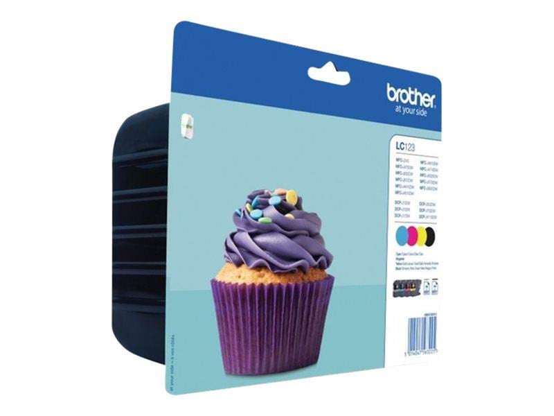 Brother LC123VALBP / LC 123VALBP 4-Pack High Capacity - Tintenpatrone Cyan