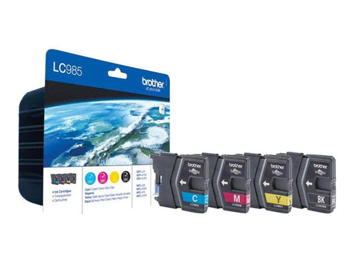 Brother LC985VALBPDR - Value Pack - 4-Pack (Balck Yellow Cyan Magenta) Ink - Tintenpatrone Cyan