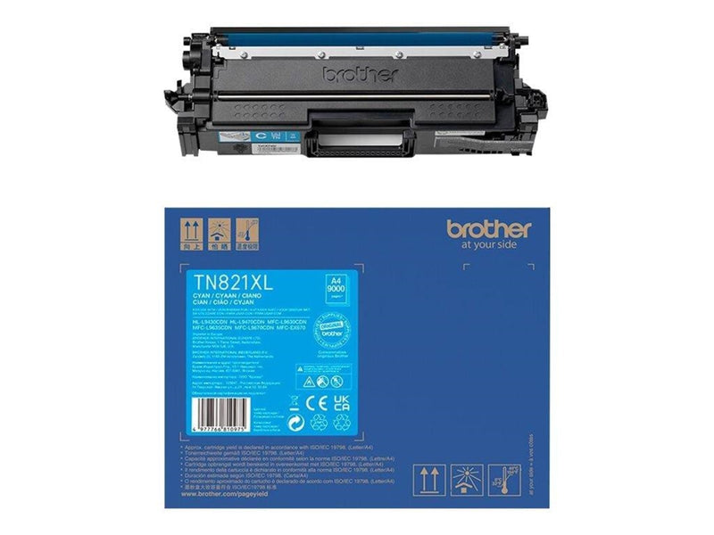Brother TN-821XLC - Super High Yield - cyan - original - toner cartridge