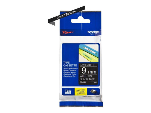 Brother TZ e325 - White On Black - Roll (0.9 cm x 8 m) 1 Cassette(s) Laminated Tape