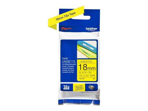 Brother TZE641 Yellow/Black Tape 18mm