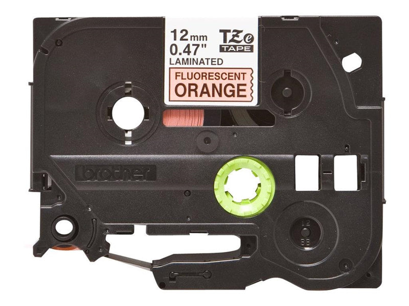 Brother TZEB31 / TZe-B31 Black on fluorescent Orange Ribbon (12mm x 5m)