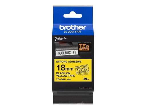 Brother TZES641 - Black on Yellow - Roll (1.8 cm x 8 m)