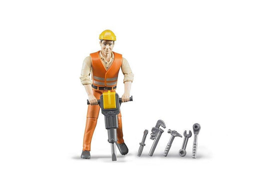 Bruder Construction worker with accessories