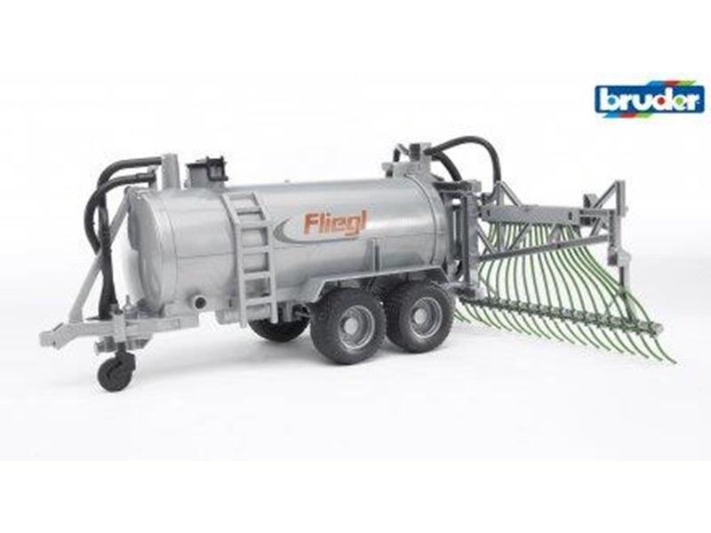 Bruder  Fliegl barrel trailer with spread tubes