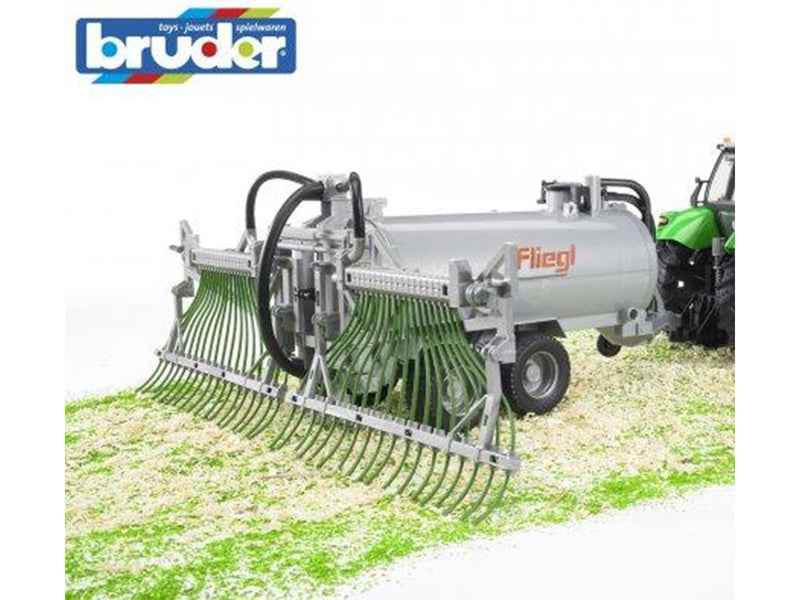 Bruder  Fliegl barrel trailer with spread tubes