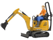 Bruder JCB Micro excavator 8010 CTS and construction worker