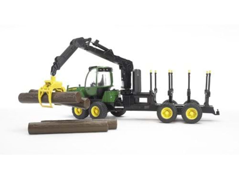 Bruder John Deere 1210E Forwarder with 4 trunks and grab
