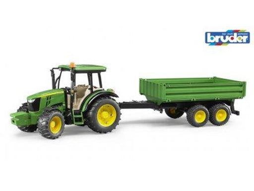 Bruder  John Deere 5115M tractor with tipping trailer