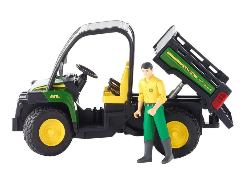 Bruder John Deere Gator XUV 855D with driver