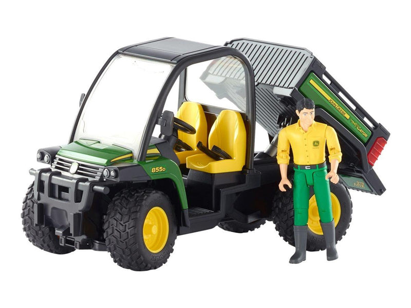 Bruder John Deere Gator XUV 855D with driver