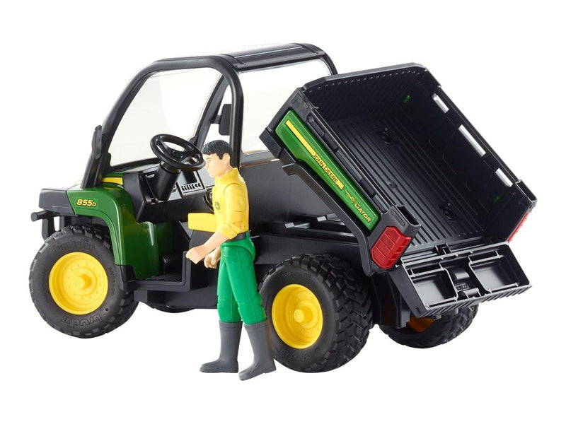 Bruder John Deere Gator XUV 855D with driver