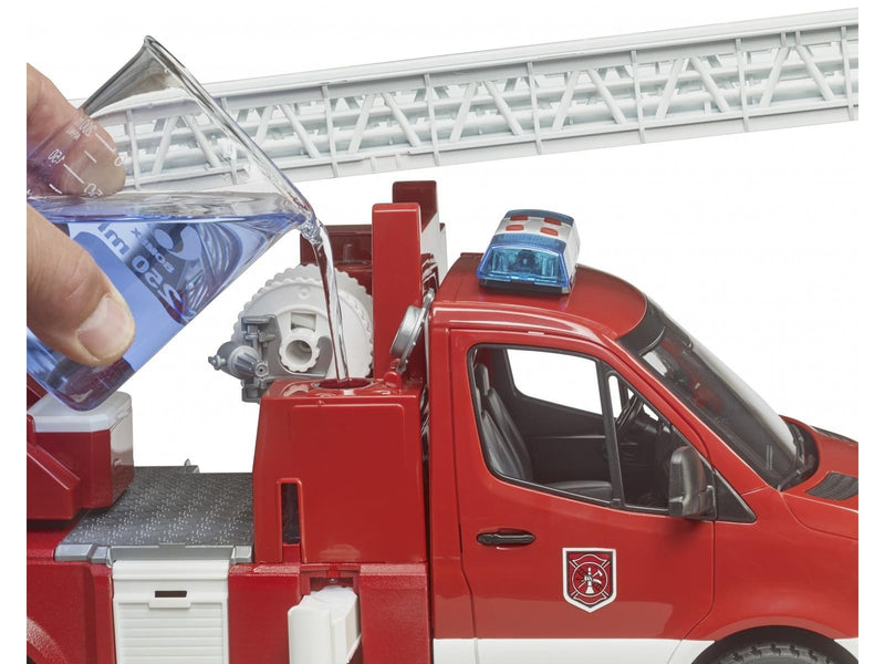Bruder MB Sprinter fire engine with ladder waterpump and L & S Module