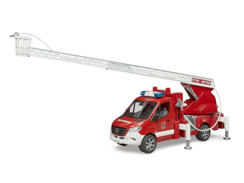 Bruder MB Sprinter fire engine with ladder waterpump and L & S Module