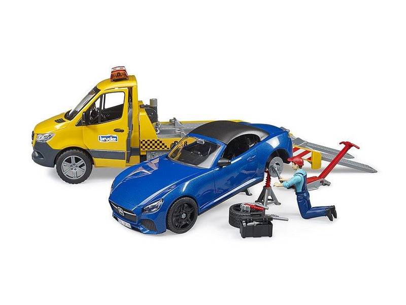 Bruder MB Sprinter transporter with  Roadster and L & S Module
