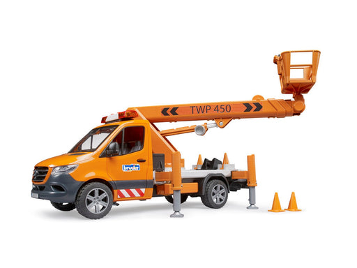 Bruder Mercedes-Benz Sprinter mit Arbeitsbühne und L&S Spielzeug
