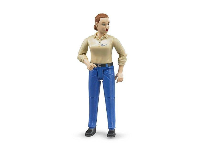 Bruder Woman light skin blue jeans