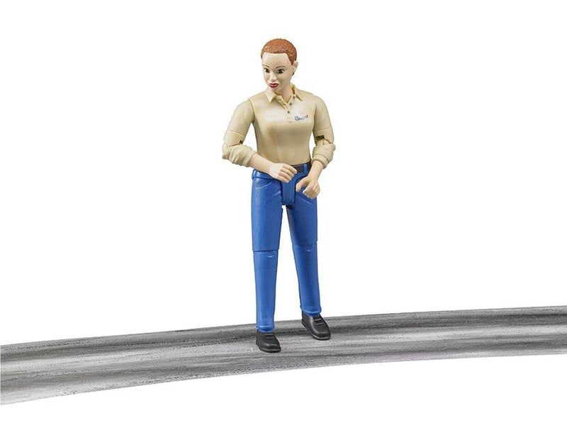 Bruder Woman light skin blue jeans