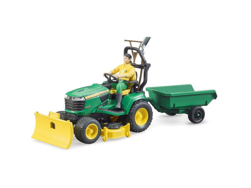 Bruder bworld John Deere Rasentraktor mit Anhänger Spielzeug