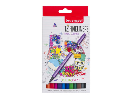 Bruynzeel - Fineliners 12 pcs.