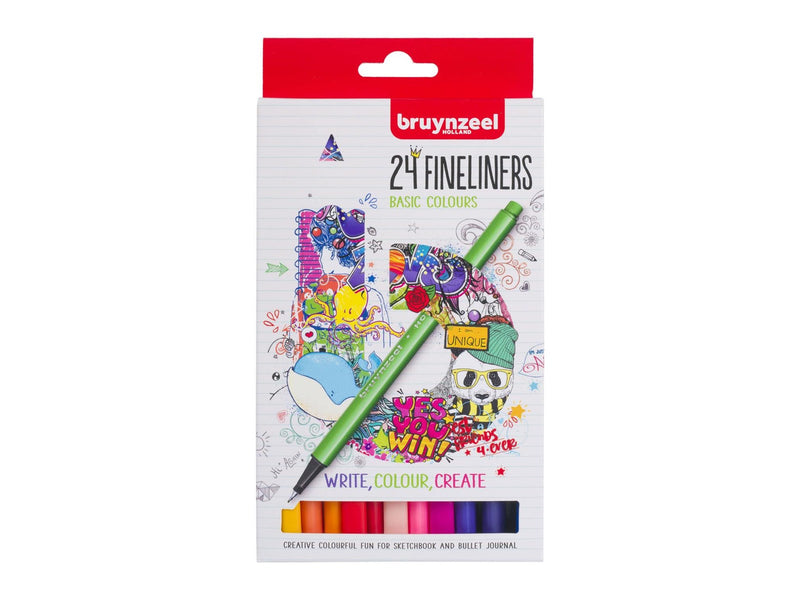 Bruynzeel - Fineliners 24 pcs.