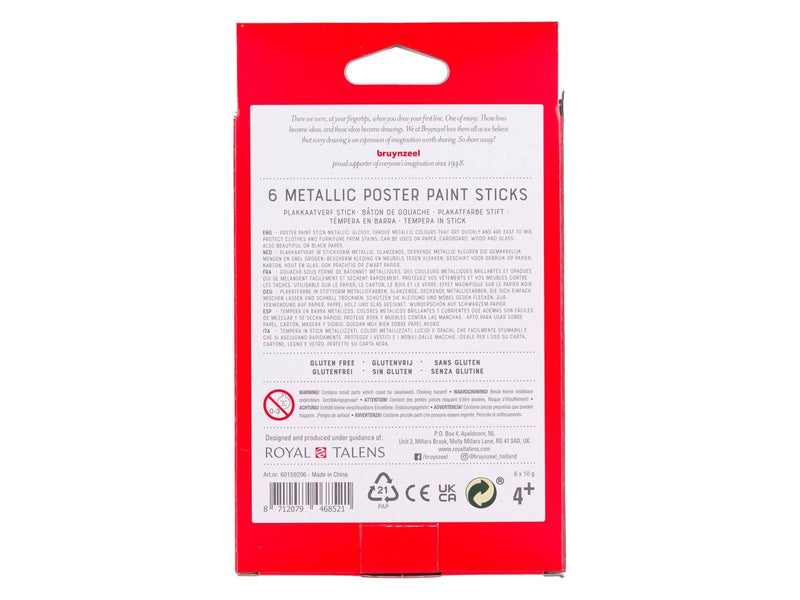 Bruynzeel - Gouache Sticks Metallic 6 pcs.