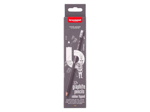 Bruynzeel Teens Hb Graphite Pencil with Eraser Tip Set 12