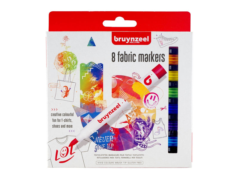 Bruynzeel Textile markers 8 pcs.