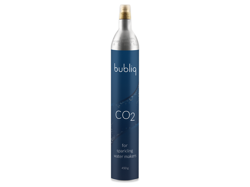 Bubliq Matte grey bubliq drink carbonator incl. gas cylin