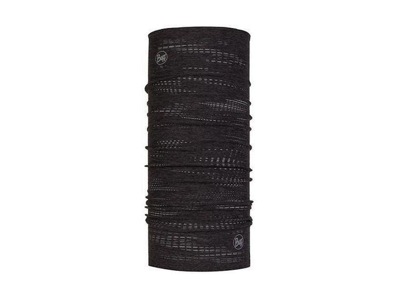 Buff DryFlx tube scarf black reflective