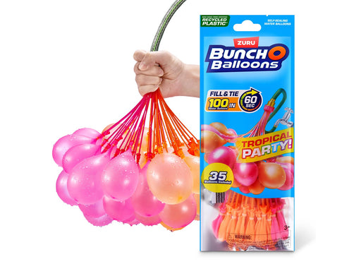 Bunch O Balloons Tropical Party 1PK Foilbag - Assorted