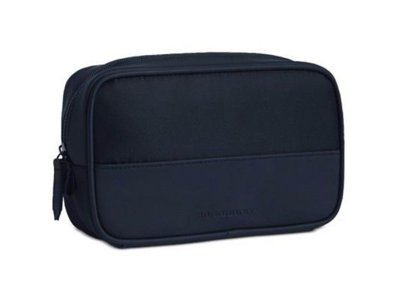 Burberry Textile Makeup Bag Dark Blue