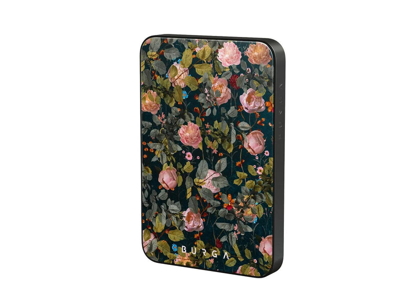 Burga Bloomy Garden - MagSafe Power Bank 5000 mAh Gunmetal - 5000 mAh