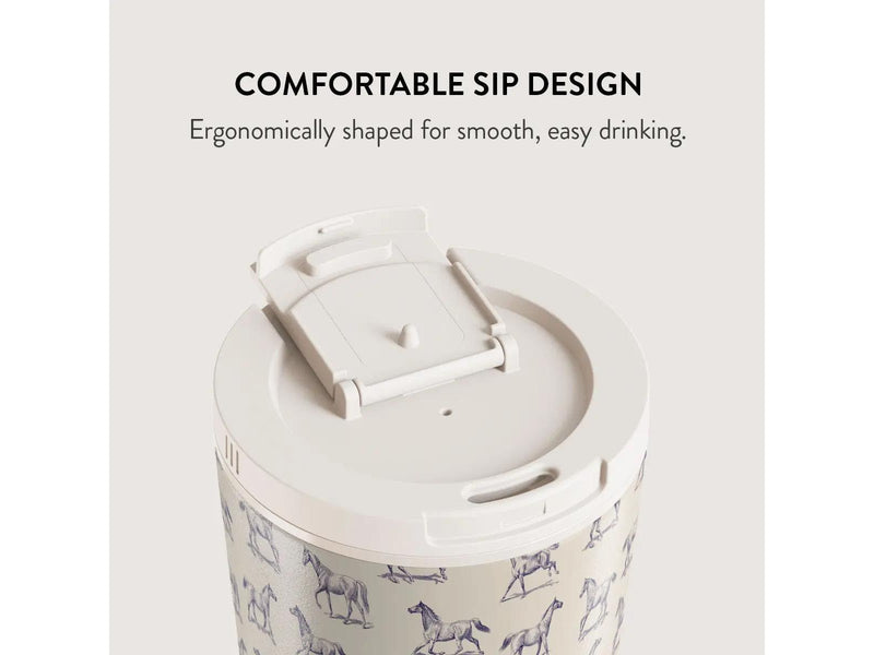 Burga Derby Race - Travel Mug 500ml with Flap & Straw Set