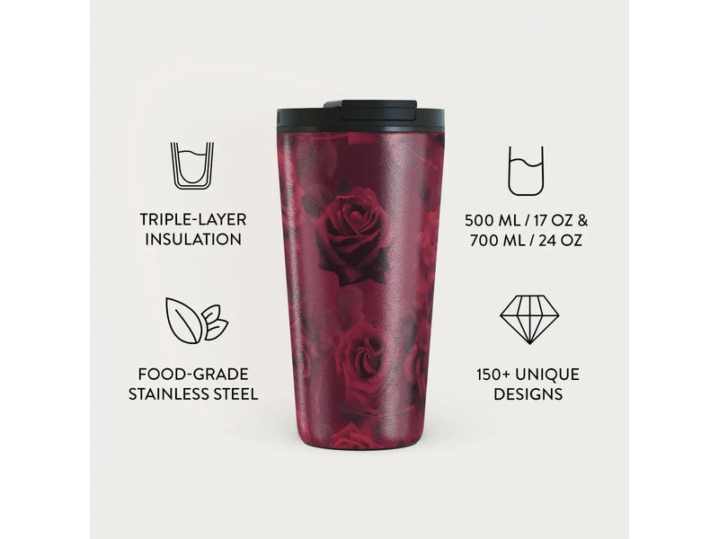 Burga Femme Fatale - Travel Mug 500ml with Flap & Straw Set
