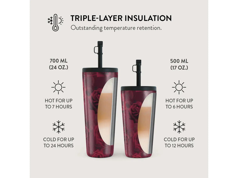 Burga Femme Fatale - Travel Mug 500ml with Flap & Straw Set