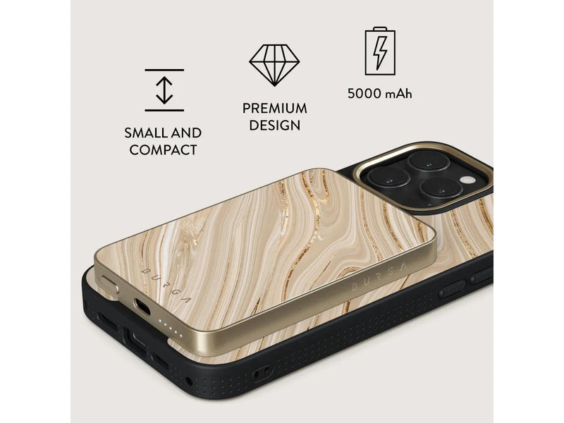 Burga Full Glam - MagSafe Power Bank 5000 mAh Gold - 5000 mAh