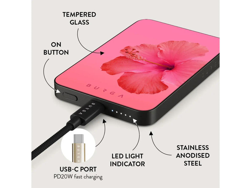 Burga Island Girl - MagSafe Power Bank 5000 mAh Gold - 5000 mAh