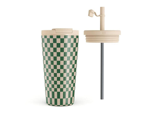 Burga Ivy League - Travel Mug 500ml with Flap & Straw Set