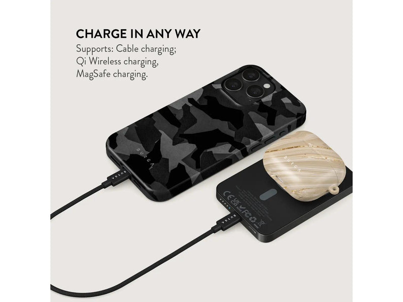Burga Night Black Camo - MagSafe Power Bank 5000 mAh Gunmetal - 5000 mAh