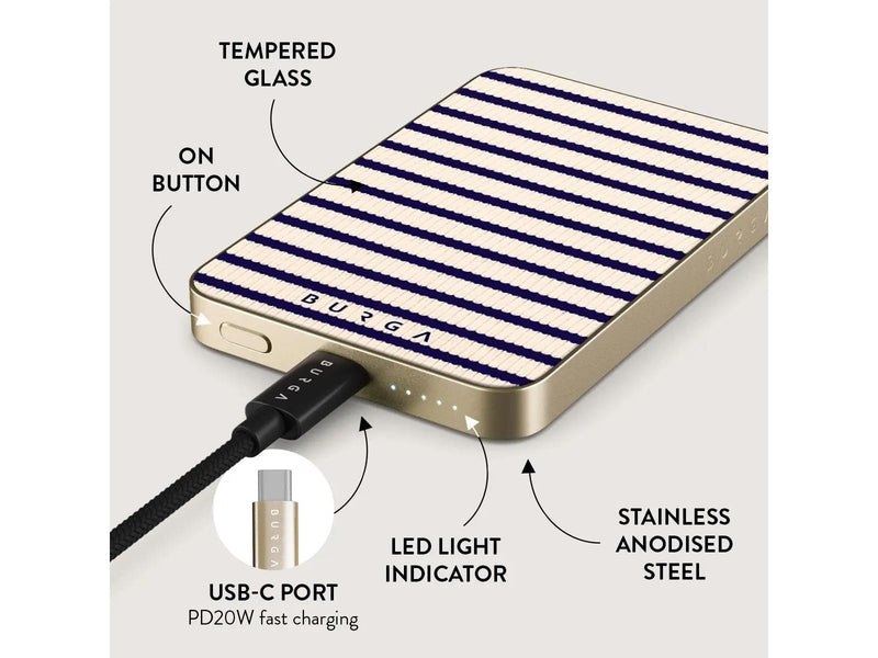 Burga Old Money - MagSafe Power Bank 5000 mAh Gold - 5000 mAh