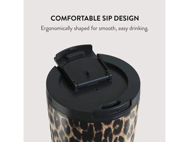 Burga Player - Travel Mug 500ml with Flap & Straw Set