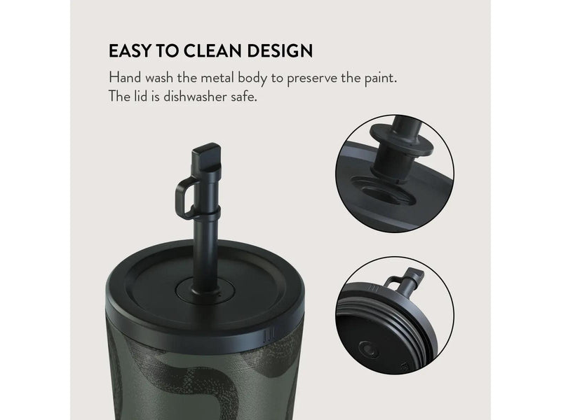 Burga Poison - Travel Mug 500ml with Flap & Straw Set