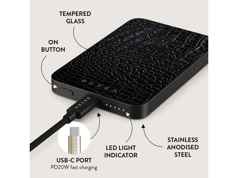 Burga Reaper's Touch - MagSafe Power Bank 5000 mAh Gunmetal - 5000 mAh