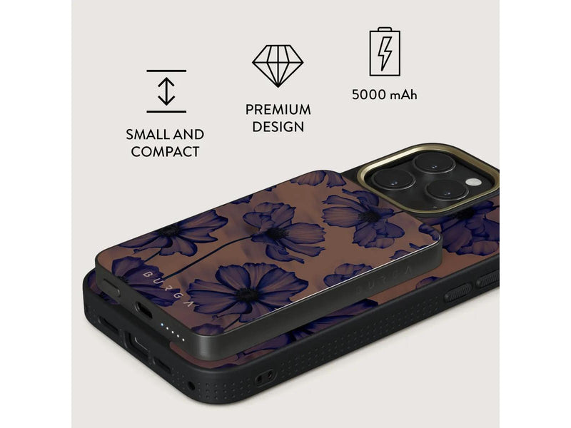 Burga Velvet Night - MagSafe Power Bank 5000 mAh Gunmetal - 5000 mAh