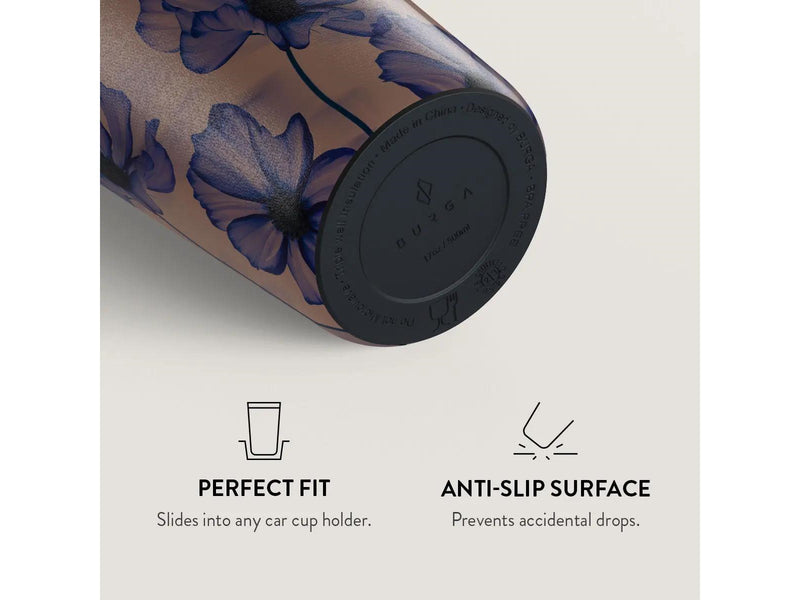 Burga Velvet Night - Travel Mug 500ml with Flap & Straw Set