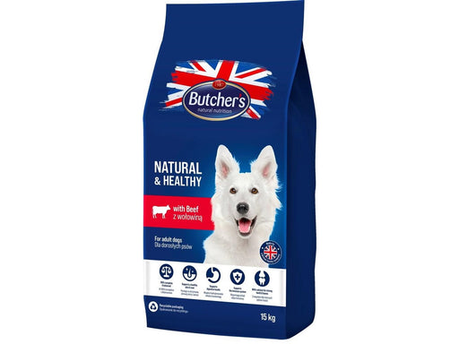 Butcher’s Natural&Healthy with beef - dry dog food - 15 kg