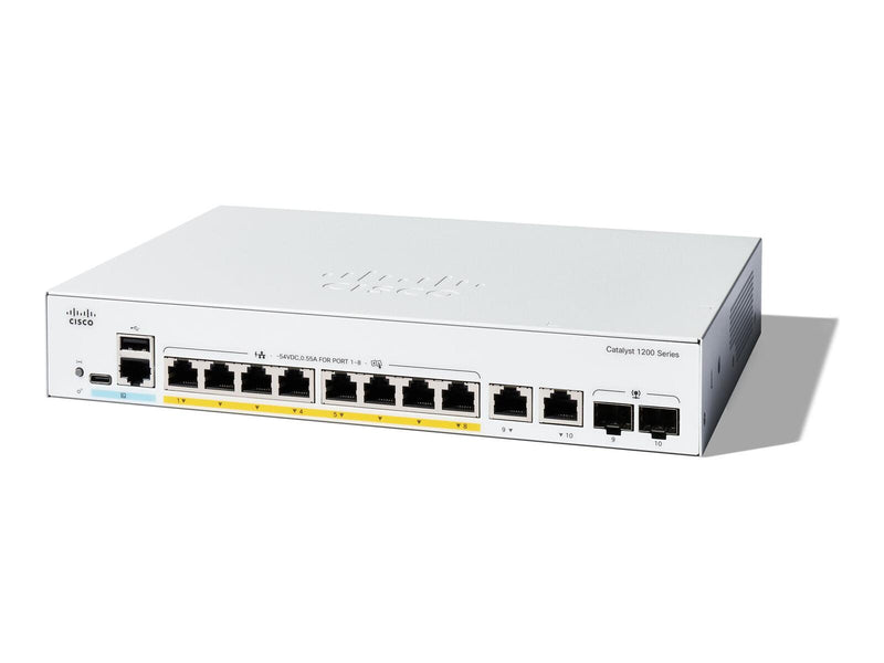 Cisco Catalyst C1200 Switch 8-Port 1 GbE 120W PoE+ managed L2