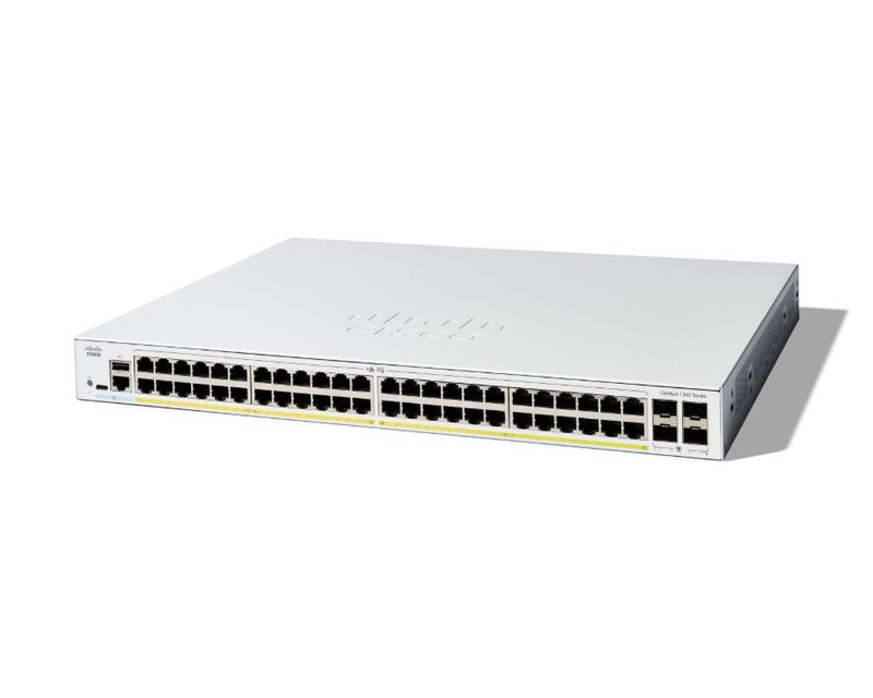 Cisco Catalyst 1300-48P-4G Switch 24x 1GbE + 4x 1GbE SFP L3 managed